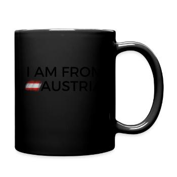 I am from Austria T Shirt - Tasse einfarbig - Schwarz - Rechts