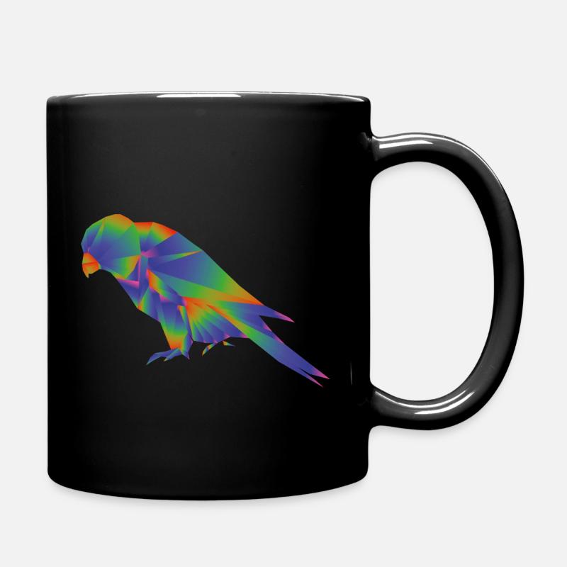 loriquet origami - Mug uni - noir