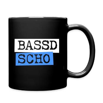 Bassd Scho - Tasse einfarbig - Schwarz - Rechts