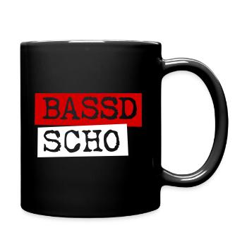 Bassd Scho - Tasse einfarbig - Schwarz - Rechts