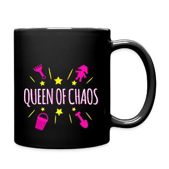 Queen of Chaos - Tasse einfarbig - Schwarz - Rechts