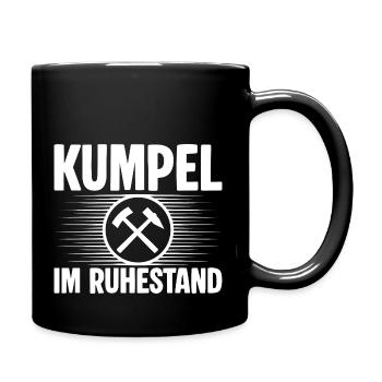 Kumpel Ruhestand - Tasse einfarbig - Schwarz - Rechts