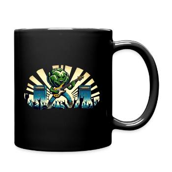 Laitue pleine de rock 'n roll - Mug uni - noir - Droite