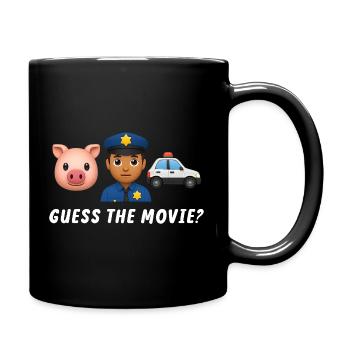 Polizei- und Tiermotive für Kinderkleidung - Tasse einfarbig - Schwarz - Rechts