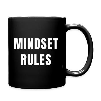 Mindset Rules Success Motivation Team Shirt Tee - Full Colour Mug - black - Right