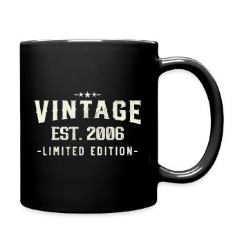 20 Years 2006 Vintage Birthday Gift - Full Colour Mug - black - Right