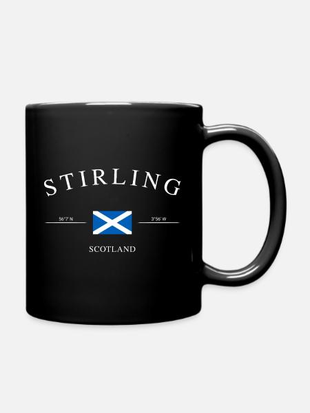 Stirling, Écosse – Souvenirs et cadeaux de vacances - Mug uni - noir