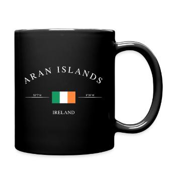 Aran Islands Ireland – Holiday Souvenir &amp; Gift - Full Colour Mug - black - Right