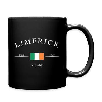 Limerick, Irlande – Souvenir et cadeau de vacances - Mug uni - noir - Droite