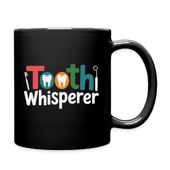 Zahntechniker Präzisionsarbeit - Tasse einfarbig - Schwarz - Rechts