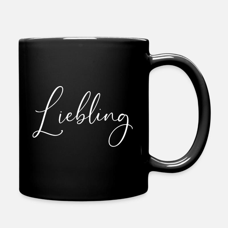liebling / Handschrift design - Tasse einfarbig - Schwarz