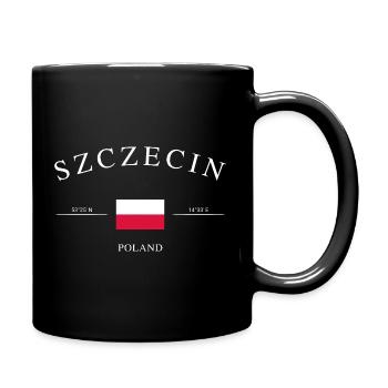 Szczecin Pologne – Souvenir et cadeau des Fêtes - Mug uni - noir - Droite