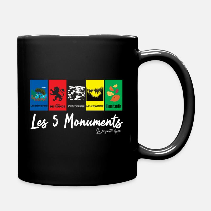 The 5 Monuments - cycling races - Full Colour Mug - black
