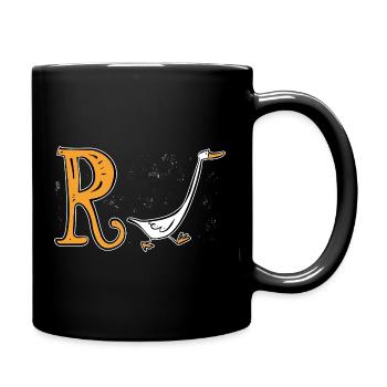 Pension Duck - Retirement - Pension - Full Colour Mug - black - Right