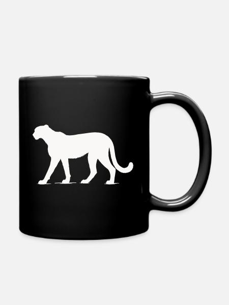 Gepard Tier - Tasse einfarbig - Schwarz