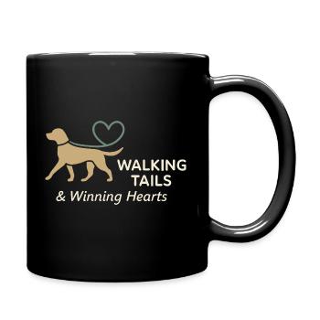Hundesitter Haustierversorgungsdienst - Tasse einfarbig - Schwarz - Rechts