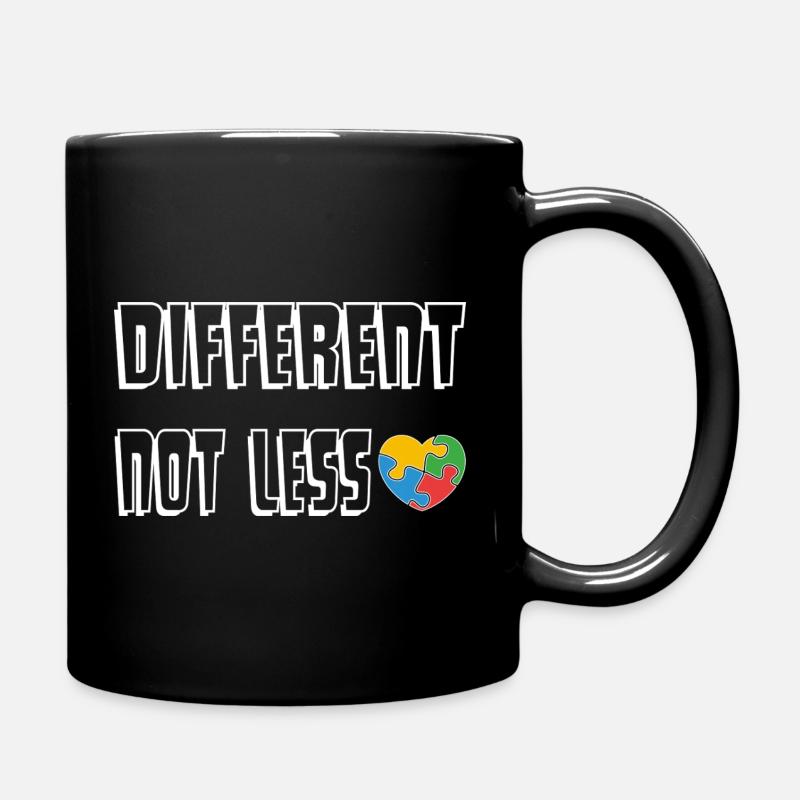 Anders Sein Herz-Puzzle - Tasse einfarbig - Schwarz