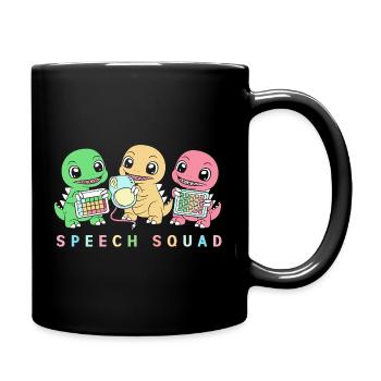 Speech therapist, speech therapist, speech therapy - Full Colour Mug - black - Right