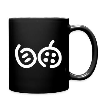 Japanese for 'freedom' – White - Full Colour Mug - black - Right
