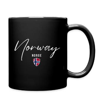 Norwegian pride, Norwegian patriot - Full Colour Mug - black - Right
