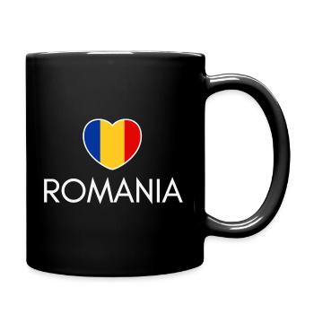 I love Romania, Romanian pride - Full Colour Mug - black - Right