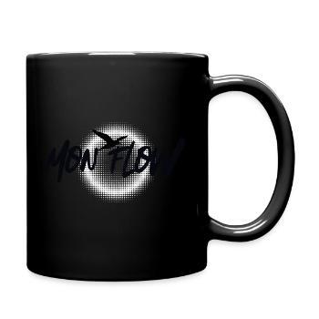 Mon Flow – Freedom & Flow in a modern design - Full Colour Mug - black - Right