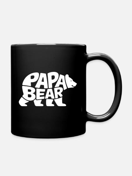 Papa Bear - Full Colour Mug - black