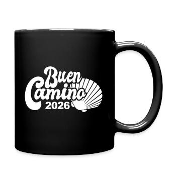 Buen Camino 2026 | Way of St. James, Pilgrims, Santiago - Full Colour Mug - black - Right