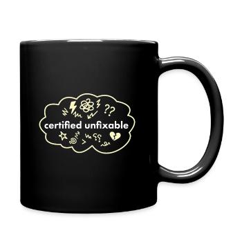 Certifié Incorrigible – Thérapie : Pas une expression normale - Mug uni - noir - Droite