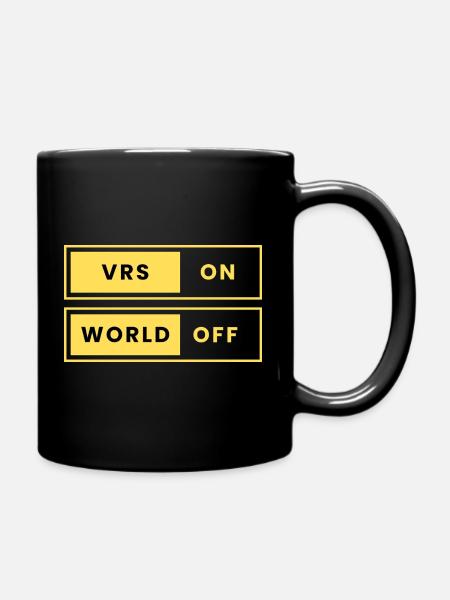 VRS ON World OFF  - Tasse einfarbig - Schwarz