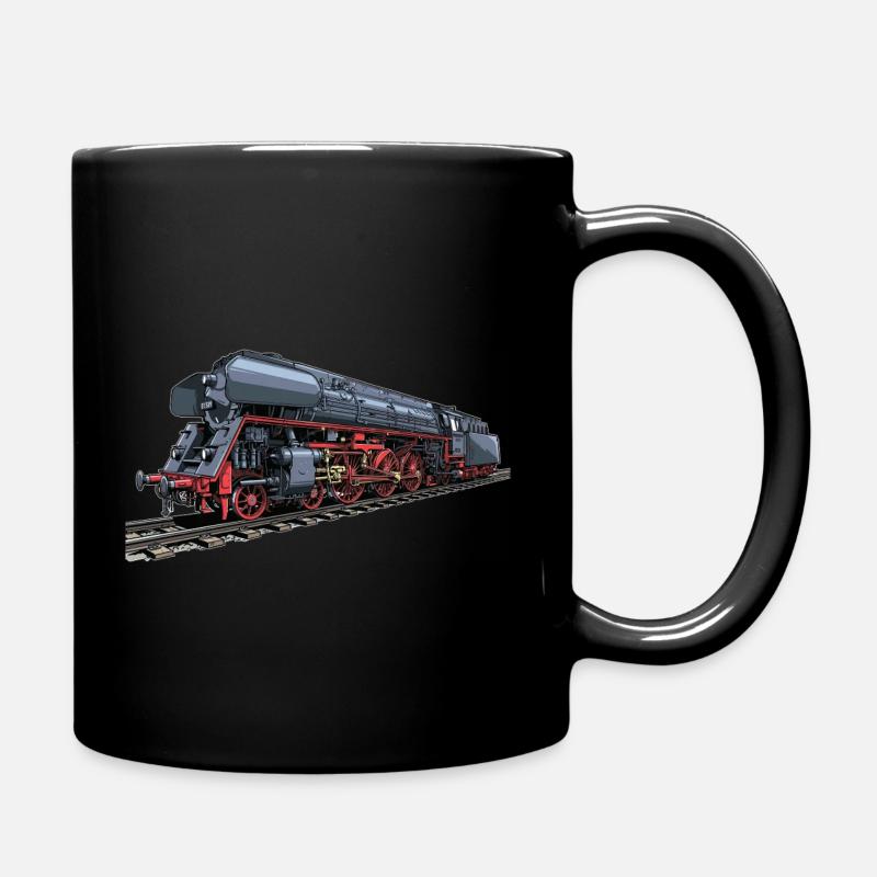 Dampflok im Retro-Look 01 519 - Tasse einfarbig - Schwarz