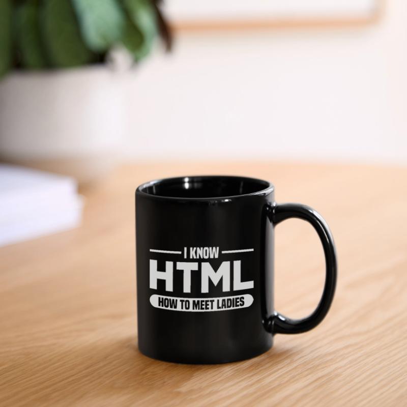 Programmation HTML d’humour disant Mug uni