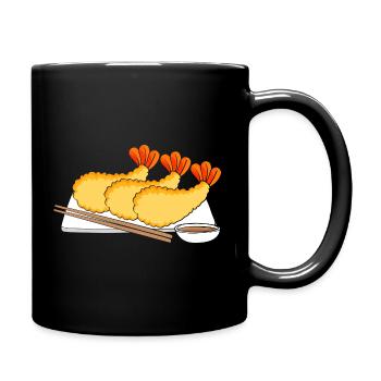 Crab, Spiny Lobster, Seafood, Shrimp - Full Colour Mug - black - Right