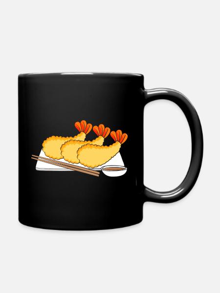 Krabbe Languste Meeresfrüchte Shrimp - Tasse einfarbig - Schwarz