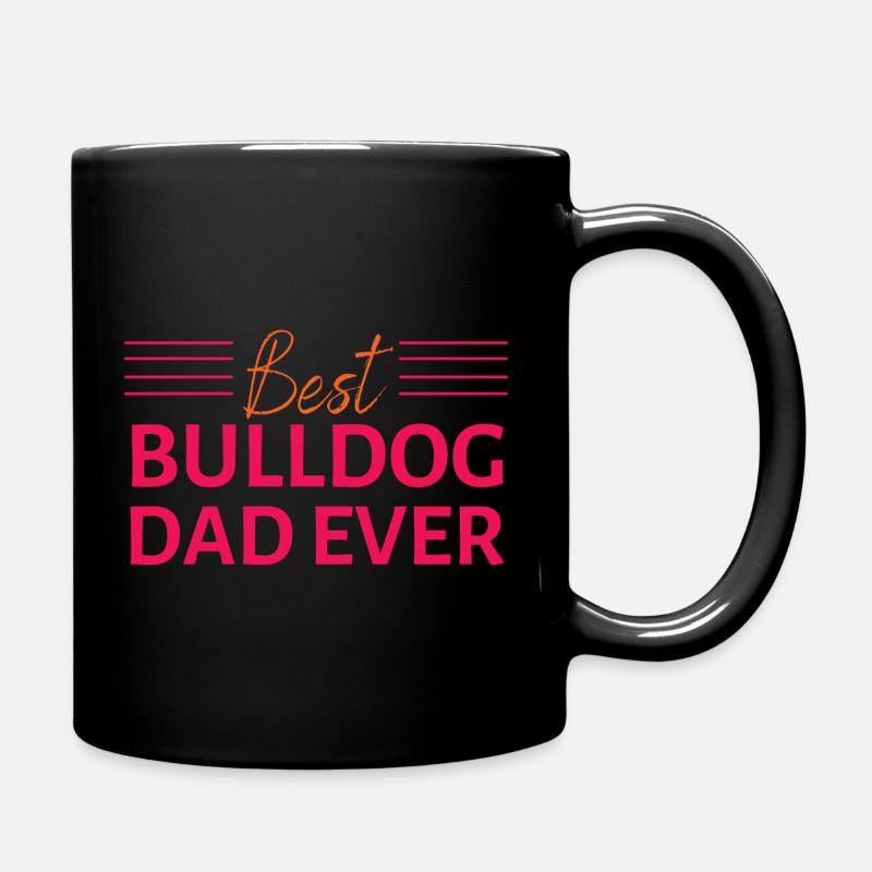 Meilleur père bouledogue de tous les temps - Mug uni - noir