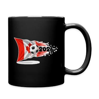 Canada 2026 Soccer Rush - Full Colour Mug - black - Right