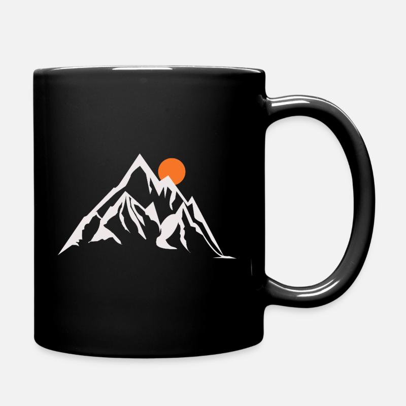 The sunny Summit - Full Colour Mug - black