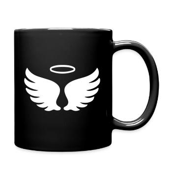 Wings Angel Symbol - Full Colour Mug - black - Right