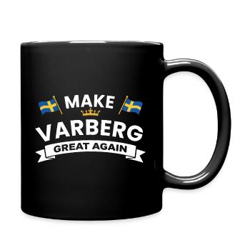 Emblème de la Bannière de la Fierté Varberg - Mug uni - noir - Droite