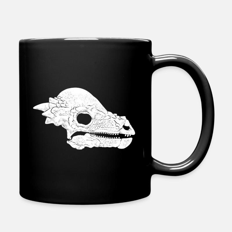 Pachycephalosaurus Fossil Schädel - Tasse einfarbig - Schwarz