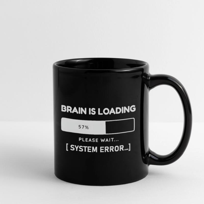 Brain is Loading System Error – Funny Saying Full Colour Mug