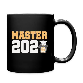 Master 2026 Abschluss Promotion Sponsion - Tasse einfarbig - Schwarz - Rechts