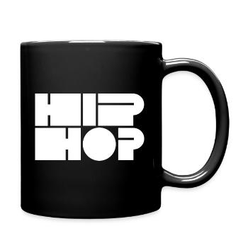 Hip-Hop-Blocktypografie - Tasse einfarbig - Schwarz - Rechts