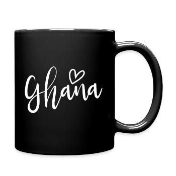Ghana Heart Women's Love Ghana - Tasse einfarbig - Schwarz - Rechts