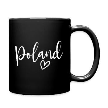 Poland Heart Women's Love Poland - Full Colour Mug - black - Right