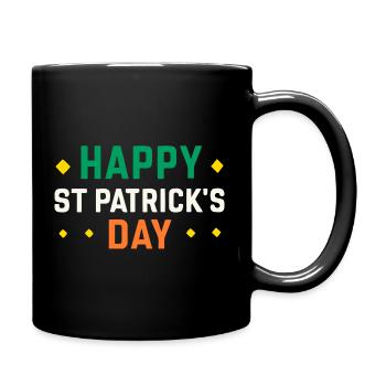 Joyeux Saint-Patrick T-Shirt festif - Mug uni - noir - Droite