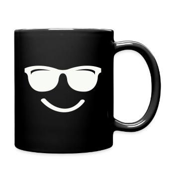 Sourire - Mug uni - noir - Droite