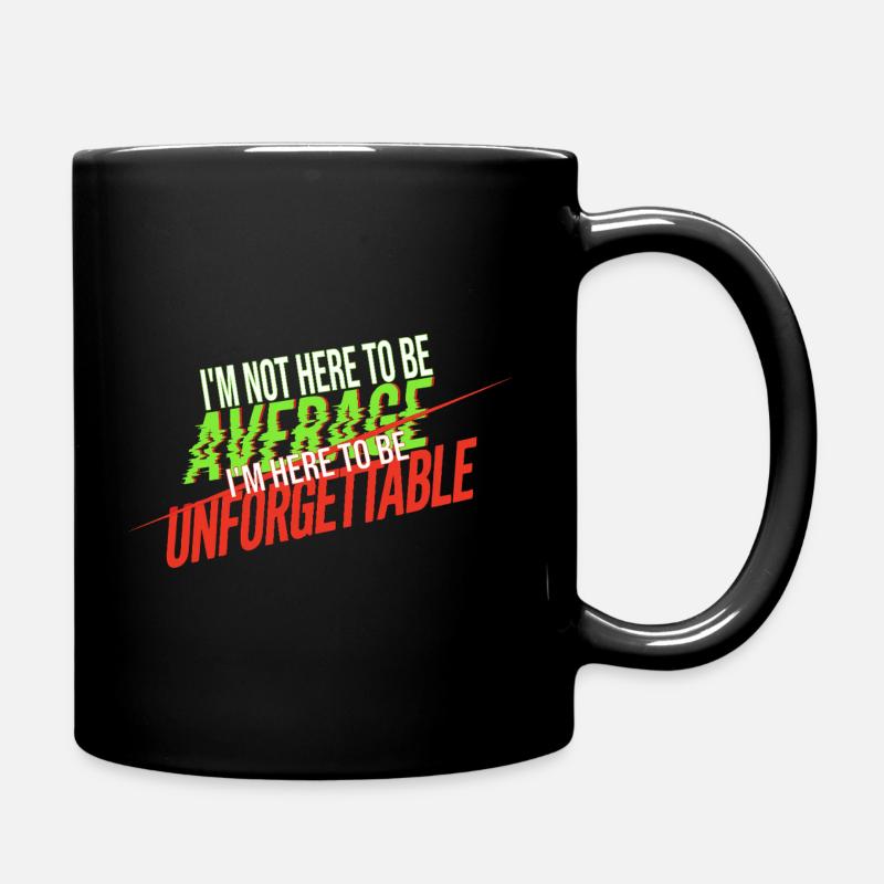 unforgettable - Full Colour Mug - black