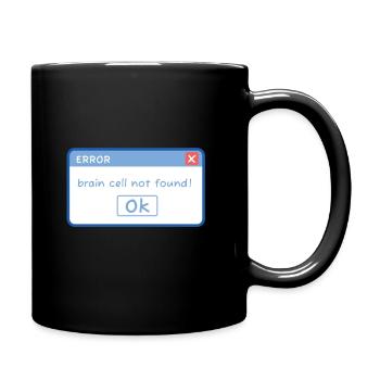 funny E-mail design, meme, idiot, computer humor - Tasse einfarbig - Schwarz - Rechts