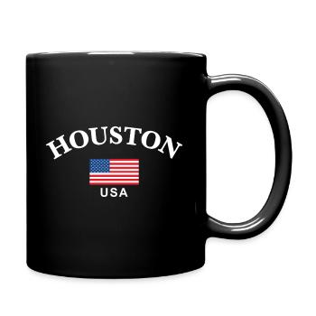 Houston, USA - Full Colour Mug - black - Right